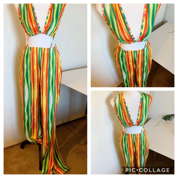 Festival style 70’s vintage attached top 1 piece! - Picture 3 of 12